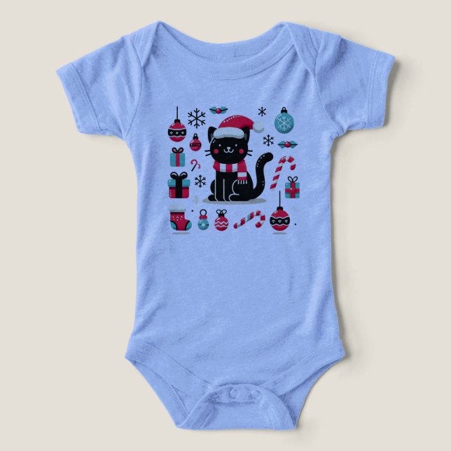 Christmas Black Cat (Design Vorderseite)