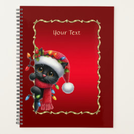 Christmas Black Cat Holiday Planner Planer