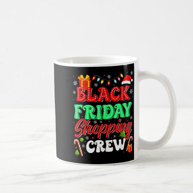 Christmas Black Shopng Family Funny Friday Shopng  Kaffeetasse (Rechts)