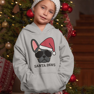 Christmas Black Tan French Bulldog Hoodie