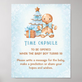 Christmas Blue Baby Duschkabine Time Kapseluntersc Poster