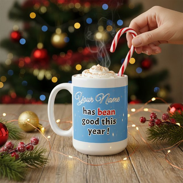 Christmas Blue Coffee Pub Kaffeetasse (Christmas Cheer)