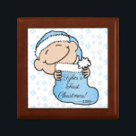 Christmas Blue Kariert Baby 1e Keepake Box Erinnerungskiste<br><div class="desc">Süßer Container, um Ihre Schätze zu halten. 1. Christmas Blue Kariert Baby. Personalisieren Sie diese, indem Sie die Nachricht löschen und Ihre eigene hinzufügen. Verwenden Sie Ihren bevorzugten Schriftart Stil, Farbe und Größe. Designelemente können auf andere Zazzle-Produkte übertragen werden. Passen Sie beim Umsetzen von Designs immer den Karo an und...</div>