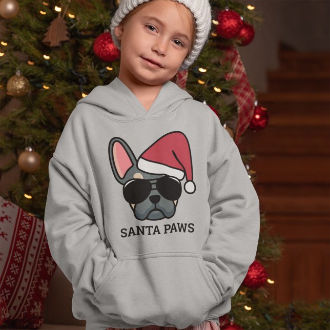 Christmas Blue Tan French Bulldog Hoodie (Von Creator hochgeladen)