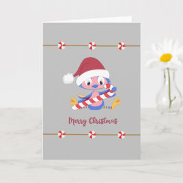 Christmas Bluebird Candy Minze Blank Inside Holida Karte