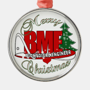 CHRISTMAS BME BIOMEDICAL ENGINEER ORNAMENT AUS METALL
