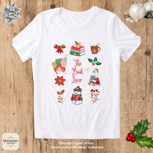 Christmas Book Lover T-Shirt Tri-Blend Shirt (Von Creator hochgeladen)