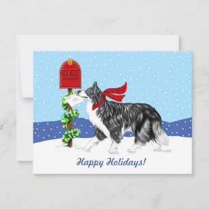 Christmas Border Collie Mail Einladung