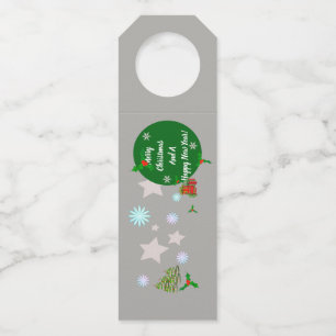 Christmas Bottle Hanger Tag Flaschenanhänger