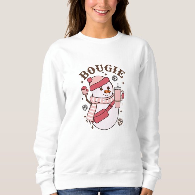 Christmas Bougie Stanley Tumbler Inspirierte Belt  Sweatshirt (Vorderseite)