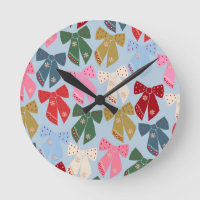 Christmas Bows Coquette Blue