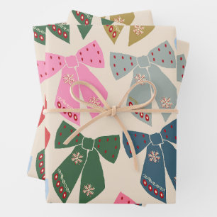 Christmas Bows Coquette Geschenkpapier Set