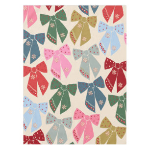 Christmas Bows Coquette Tischdecke