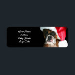 Christmas Boxer Dog Address Labels<br><div class="desc">Christmas Boxer Dog Address Labels</div>