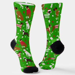 Christmas Boxer Dog Socken