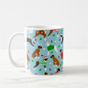 Christmas Boxer Dog Tasse