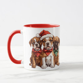 Christmas Boxer Hunde Tasse
