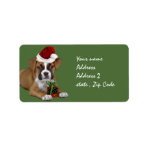 Christmas Boxer Welpe