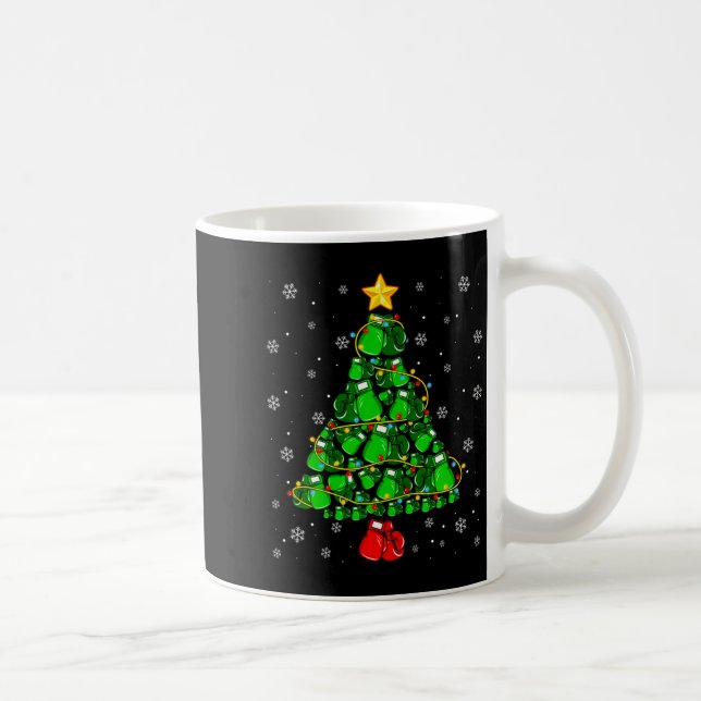 Christmas Boxing Srts Lover Xmas Tree Lights Paj  Kaffeetasse (Rechts)