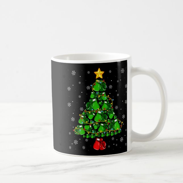 Christmas Boxing Srts Lover Xmas Tree Lights Paj T Kaffeetasse (Rechts)