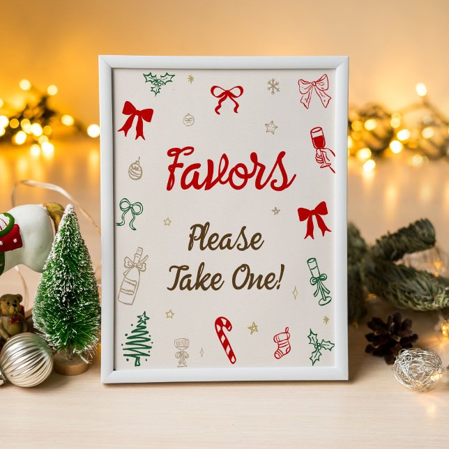 Christmas Bridal Shower Favor  Poster (Von Creator hochgeladen)