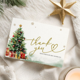 Christmas Bridal Shower Thank You Card Einladung