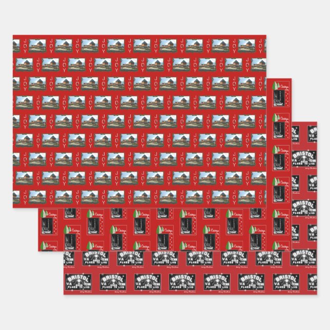 Christmas Bristol Christmas Trio Geschenkpapier Set (Set)