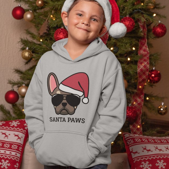 Christmas Brown Tan French Bulldog Hoodie (Von Creator hochgeladen)