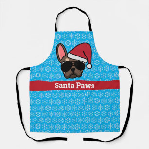 Christmas Brown Tan French Bulldog Schürze