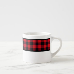 Christmas Buffalo Kariert Espresso Tasse