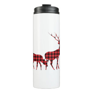 Christmas Buffalo Kariert Red Blue Green Kariert 2 Thermosbecher