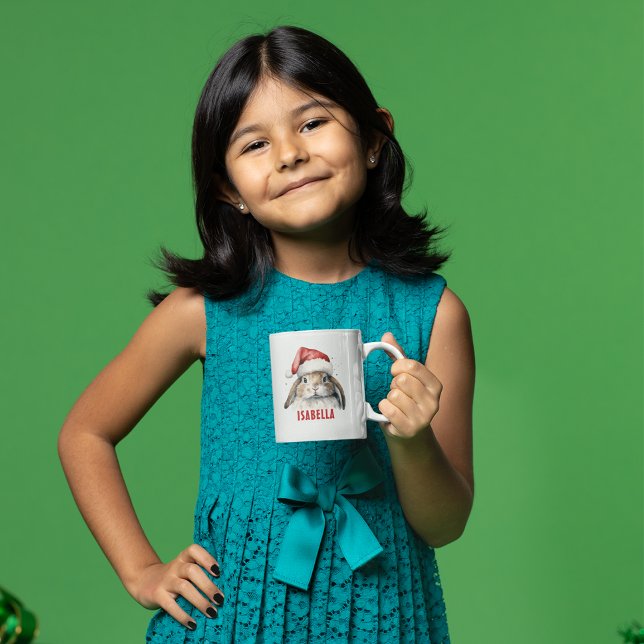 Christmas Bunny Personalisiert Kids Tasse (Personalized Christmas Mug Keepsake)