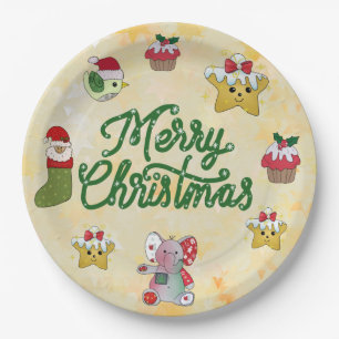 Christmas bunt pappteller