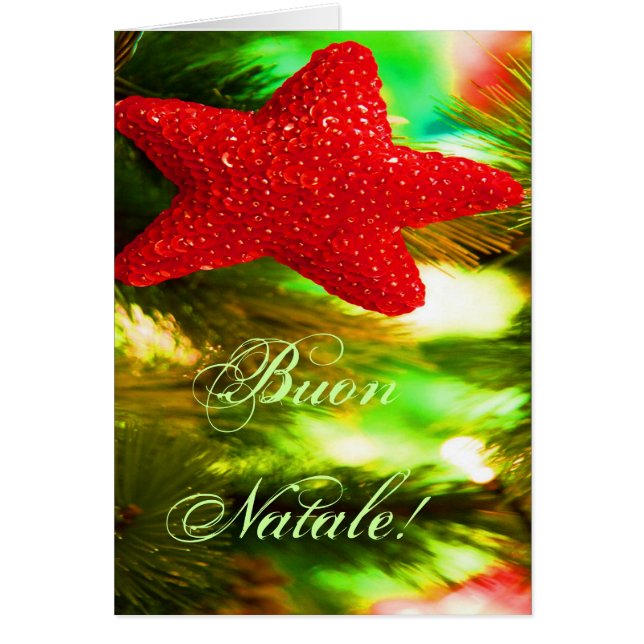 Christmas Buon Natale Red Christmas Star II (Vorne)