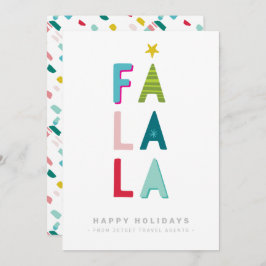 CHRISTMAS BUSINESS DANK moderner Typografie falala Einladung