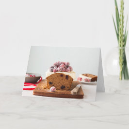 Christmas cake blank greeting card feiertagskarte