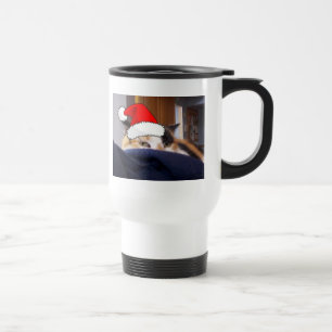 Christmas Calico Cat Reisebecher