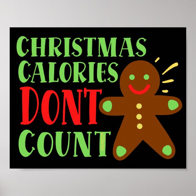 CHRISTMAS CALORIES ZÄHLEN NICHT POSTER (Vorne)