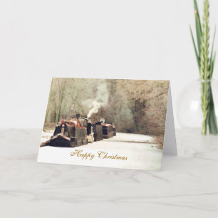 CHRISTMAS CANAL BOATS FEIERTAGSKARTE