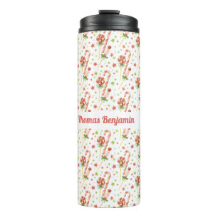 Christmas Candies Pattern Personalisiert Tumbler Thermosbecher