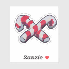 Christmas Candy Cane Aufkleber