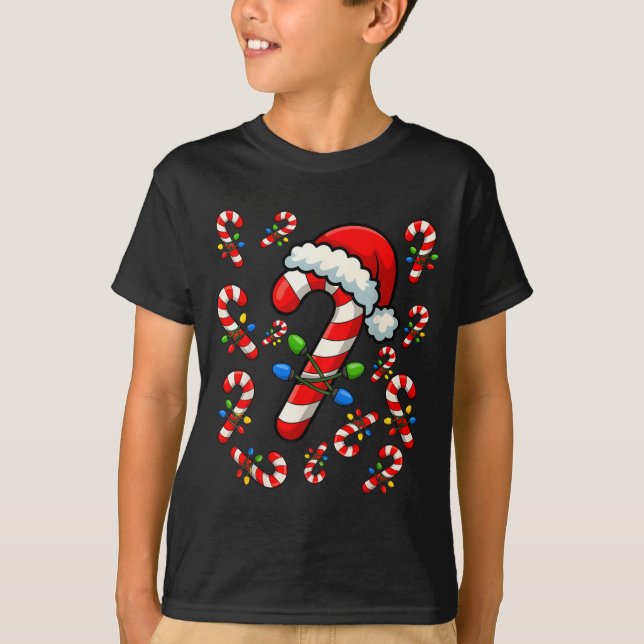 Christmas Candy Cane Crew Xmas Holiday Family Matc T-Shirt (Vorderseite)