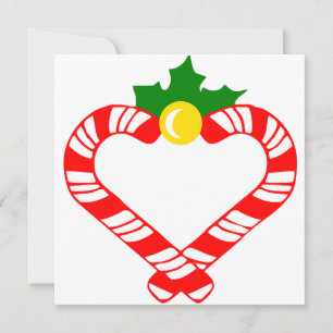 Christmas Candy Cane Feiertagskarte