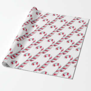 Christmas Candy Cane Geschenkpapier