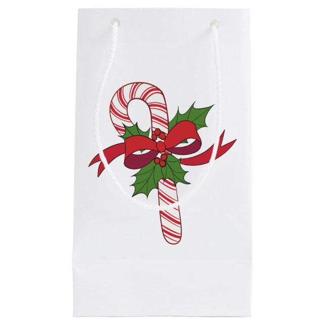 Christmas Candy Cane Kleine Geschenktüte (Vorderseite)