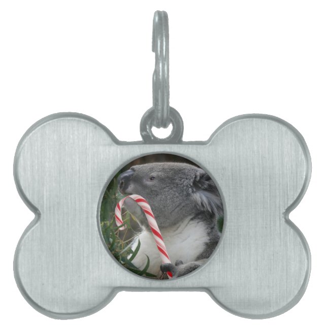 Christmas Candy Cane Koala Tiermarke (Vorderseite)