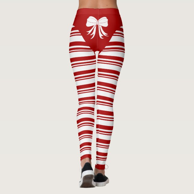 Christmas Candy Cane Leggings (Rückseite)