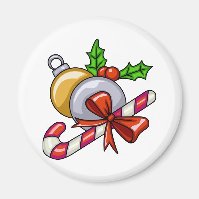 Christmas Candy Cane Magnet (Vorne)