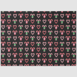 Christmas Candy Cane Pattern Seidenpapier