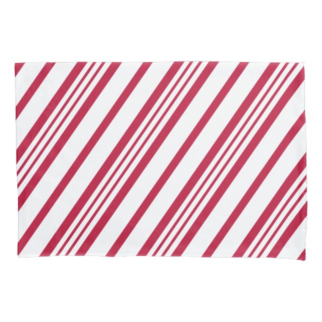 Christmas Candy Cane Stripe Kissenbezug (Vorderseite)